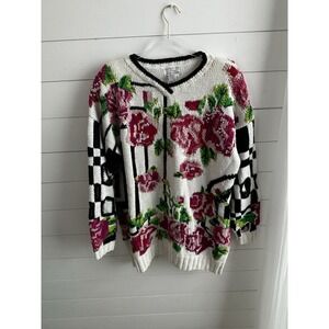 Vintage Jennifer Reed hand‎ Knitted Sweater Size Large